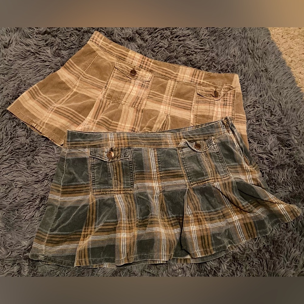 Bongo Junior Pleated Corduroy Mini Skirts—Set of 2